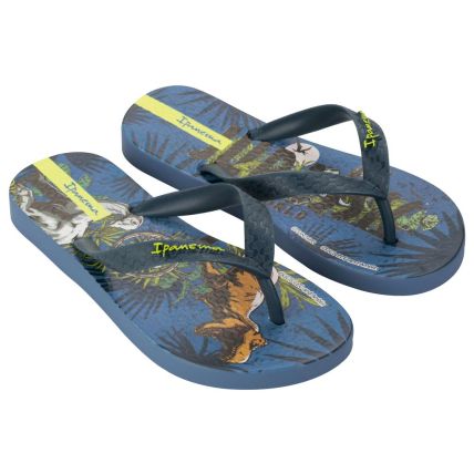 Chinelo Infantil Ipanema Jurassic Park Ii - 27324 - Azul/azul/verde - Atacado