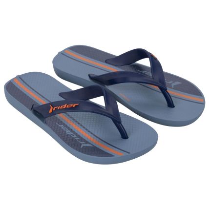 Chinelo Infantil Rider Feel Urban - 12342 - Azul/laranja/azul - Atacado