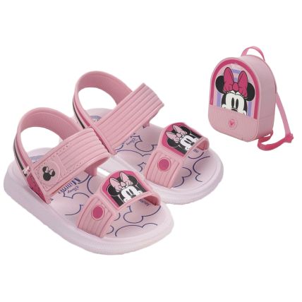 Sandalia Baby Disney Mochila - 23078 - Rosa/rosa - Atacado