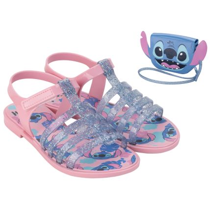 Sandalia Infantil Stitch Clutch Bag - 23199 - Rosa/vidro Glitter - Atacado