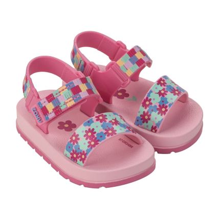 Sandalia Baby Zaxynina Moderninha Print -19060 - Rosa Medio - Atacado