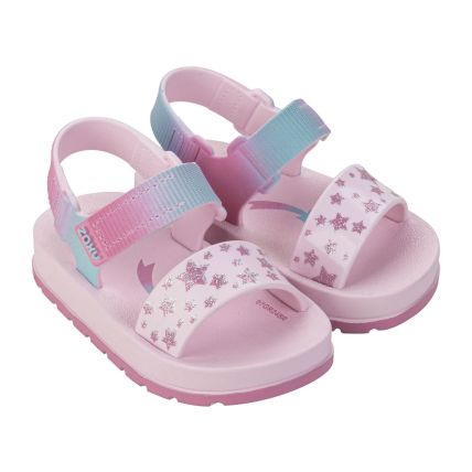 Sandalia Baby Zaxynina Moderninha Print -19060 - Rosa Quartzo - Atacado