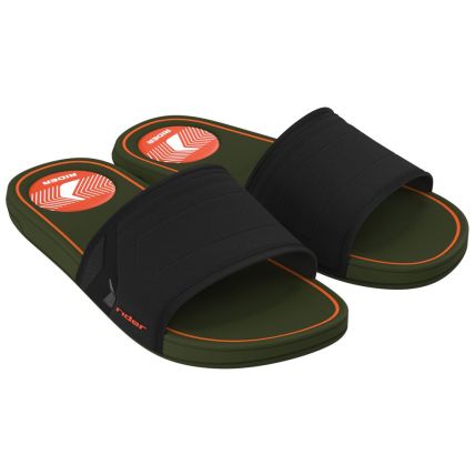 Chinelo Slide Masculino Rider Start - 12442 - Verde/preto/laranja - Atacado