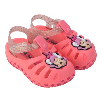 Sandalia Baby Disney Magic Aranha - 22303 - Rosa/rosa Glitter - Atacado