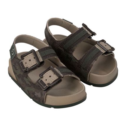 Chinelo Slide Baby Cartago Milão Ii -12418 - Bege/verde/mrm - Atacado