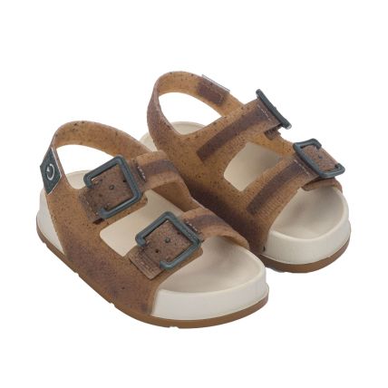 Chinelo Slide Baby Cartago Milão Ii -12418 - Bege Castor - Atacado
