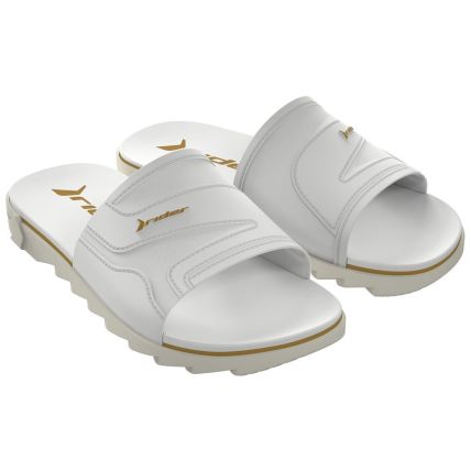 Chinelo Slide Adulto Rider Rw Plus - 12441 - Bege/branco - Atacado