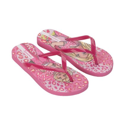 Chinelo De Dedo Infantil Ipanema Barbie Meu Encanto - 27291 - Rosa/rosa Glitter - Atacado