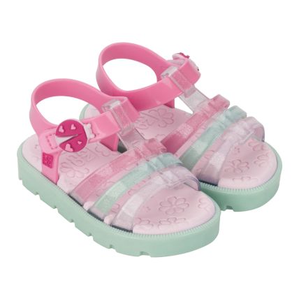 Sandalia Baby Zaxynina Joaninha - 19061 - Rosa Chiclete - Atacado
