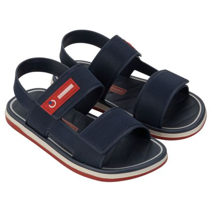 Sandalia Masculino Cartago Malaga Sport - 12477 - Bege/azul/vermelho - Atacado