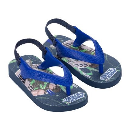 Chinelo Baby Ipanema Polly E Max Steel - 26349 - Azul/azul Medio - Atacado
