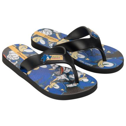Chinelo Infantil Ipanema Sonic Play - 27279 - Preto/azul/amarelo - Atacado