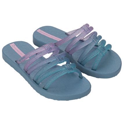 Chinelo Slide Infantil Ipanema Diversa Mais - 27242 - Azul Jeans/rosa - Atacado