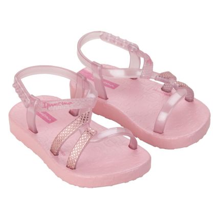 Sandalia Baby Ipanema Diversas Mais - 27245 - Rosa Claro/rosa Perolado - Atacado