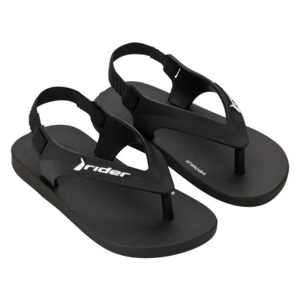 Chinelo Baby Rider Feel - 12439 - Preto/preto/branco - Atacado