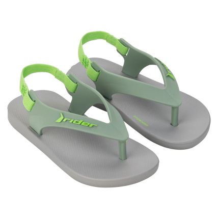Chinelo Baby Rider Feel - 12439 - Cinza/verde - Atacado