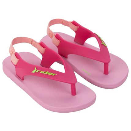 Chinelo Baby Rider Feel - 12439 - Rosa/rosa/verde - Atacado