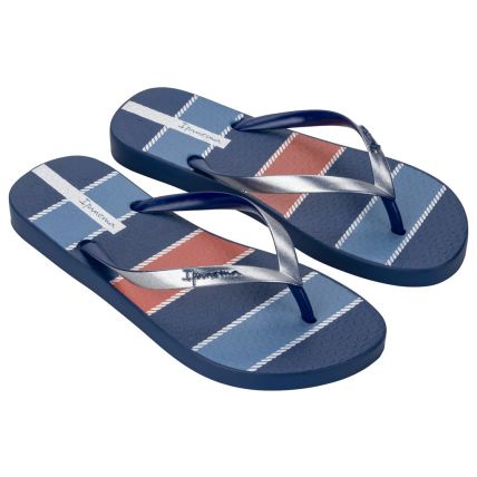 Chinelo Feminino Ipanema Navy - 27220 - Azul/vermelho/prata - Atacado