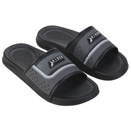 Chinelo Slide Masculino Rider Smash Iv - 12487 - Preto/branco/grafite - Atacado