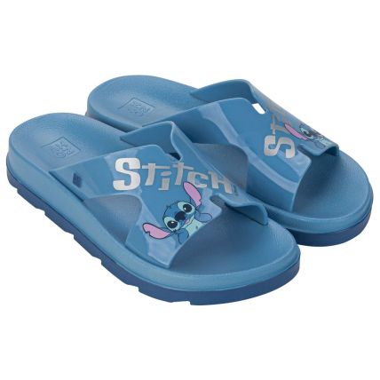 Chinelo Slide Feminino Zaxy Disney Daily - 19169 - Azul Ceramica Stitch - Atacado