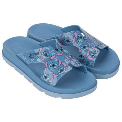 Chinelo Slide Feminino Zaxy Disney Daily - 19169 - Azul Ceramica - Atacado