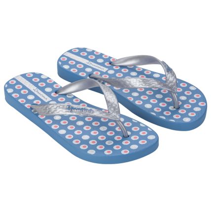 Chinelo Feminino Ipanema Happy - 25279 - Azul/prata/rosa - Atacado