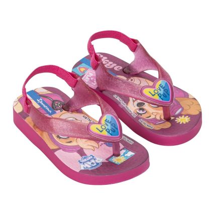 Chinelo Baby Ipanema Patrulha Canina Friends - 27296 - Rosa Medio/glitter - Atacado