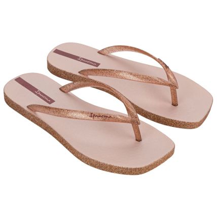 Chinelo Feminino Ipanema Edge Maxi Glow - 27095 - Rosa/rosa Glitter - Atacado