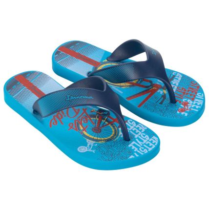 Chinelo Infantil Ipanema Deck City - 27114 - Azul/vermelho - Atacado