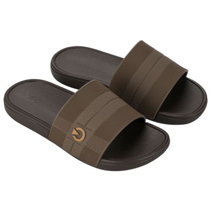 Chinelo Slide Infantil Cartago Atlanta - 12408 - Marrom/marrom - Atacado