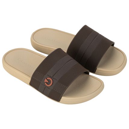 Chinelo Slide Infantil Cartago Atlanta - 12408 - Bege/marrom - Atacado