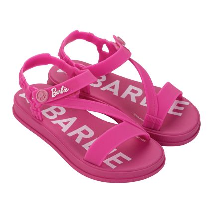 Sandalia Infantil Barbie Sport Fashion - 23176 - Rosa/branco - Atacado