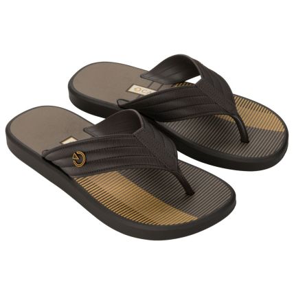 Chinelo Masculino Cartago Montreal - 11729 - Marrom/marrom/bege - Atacado