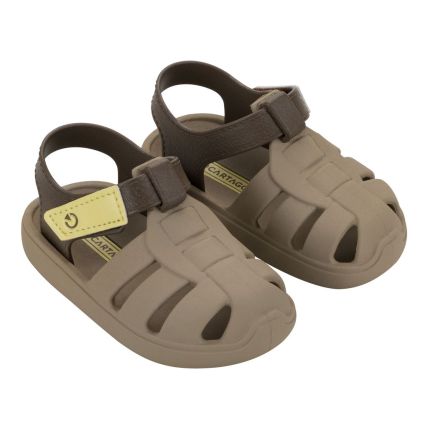 Sandalia Baby Cartago Oslo - 12118 - Bege/marrom/amarelo - Atacado