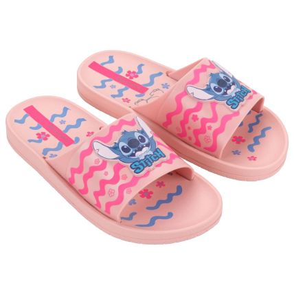 Chinelo Slide Ipanema Disney Stitch - 27367 - Rosa/rosa/azul - Atacado