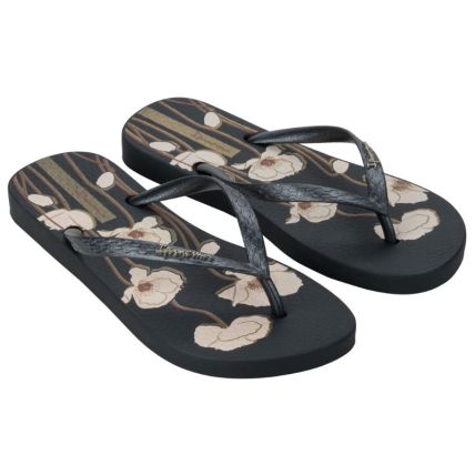 Chinelo Feminino Ipanema Oasis - 26571 - Preto/preto Perolado - Atacado