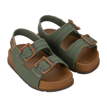 Chinelo Slide Baby Cartago Milão Ii -12418 - Castor/verde - Atacado