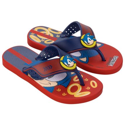 Chinelo Infantil Ipanema Sonic Iconic - 27328 - Vermelho/azul - Atacado