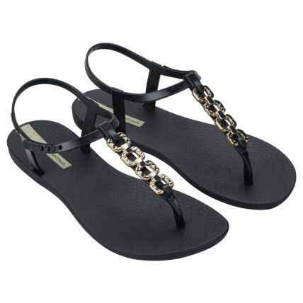 Sandalia Feminina Ipanema Class Forever - 27272 - Preto/ouro - Atacado