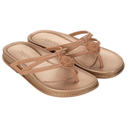 Ranteira Feminina Grendha Sol - 19106 - Marrom Make - Atacado
