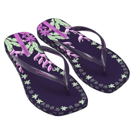 Chinelo Feminino Ipanema Edge All Over Print - 27316 - Roxo/rosa/verde - Atacado