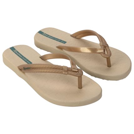 Chinelo Feminino Ipanema Diversa - 27230 - Bege/bege/verde - Atacado
