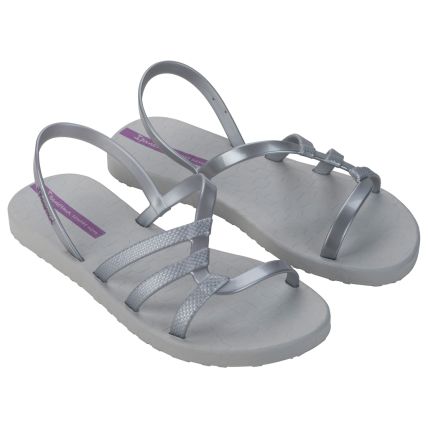 Sandalia Feminina Ipanema Diversa - 27234 - Cinza/prata - Atacado