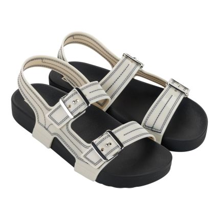 Papete Feminina Zaxy Line - 19119 - Off White Claro/preto - Atacado