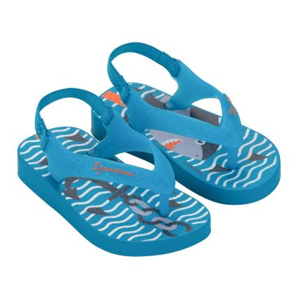 Chinelo Baby Ipanema - 25431 - Azul Medio/laranja - Atacado