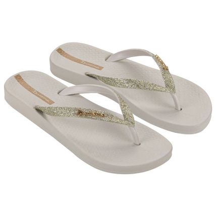 Chinelo Feminino Ipanema Anatomica Glitter - 27363 - Bege/glitter - Atacado