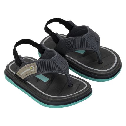 Chinelo Baby Cartago Malaga Sport - 12406 - Cinza/preto/verde - Atacado