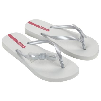 Chinelo Feminino Ipanema Belle Mood - 27332 - Cinza/prata/vermelho - Atacado
