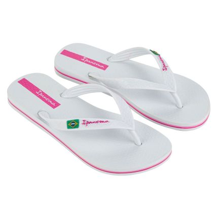 Chinelo Feminino Ipanema Brasil - 27040 - Branco/rosa - Atacado