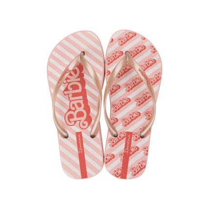 Chinelo Feminino Ipanema Barbie 65 Anos - 27315 - Rosa/perolado/vermelho - Atacado